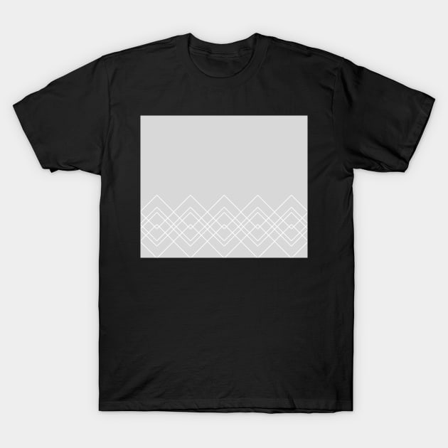 Geometric abstract - gray and white. T-Shirt by kerens